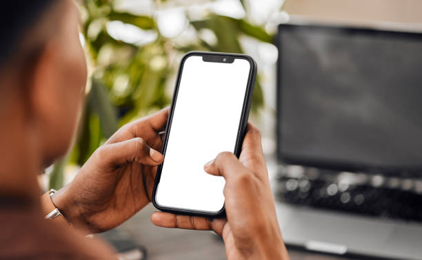 Hands using a phone to find something nearby